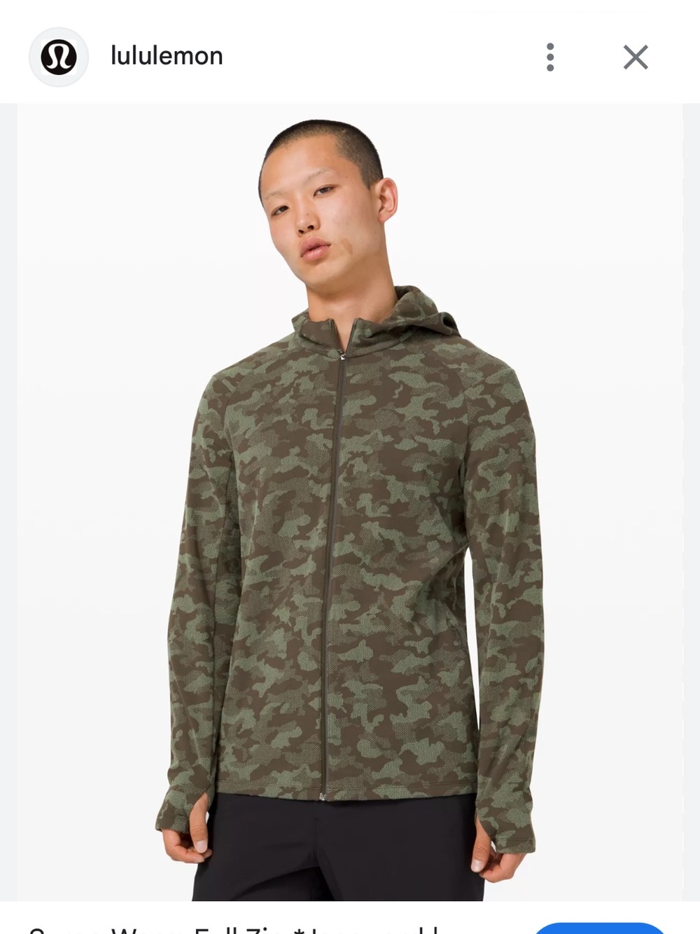 Lululemon warm full surge jacket